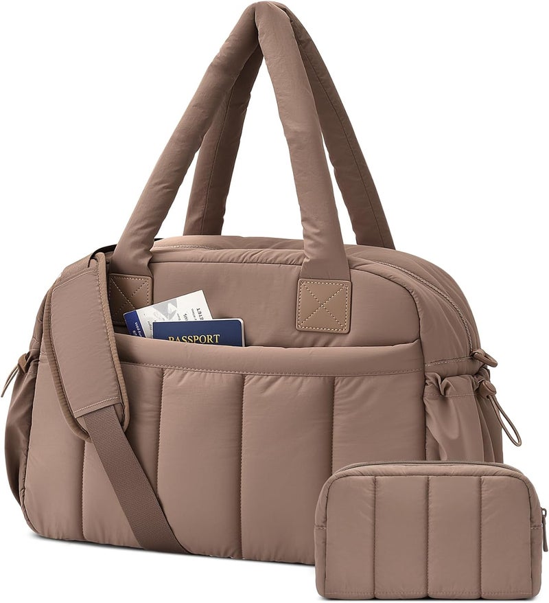 oscaurt Gym Bag for Women Lightweight Duffle Bag for Travel with Toiletry Pouch Water Resistant Carry On Weekender Overnight Duffel - Image 1